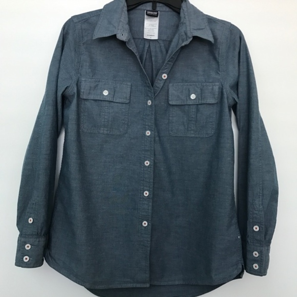 PATAGONIA 100% cotton button down blouse